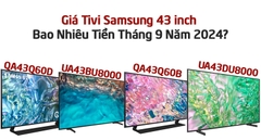 Giá Tivi Samsung 43 inch Bao Nhiêu Tiền Tháng 9 Năm 2024? So Sánh Chi Tiết Các Mẫu Nổi Bật