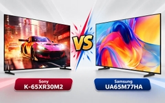 So sánh Sony K-65XR30M2 và Samsung UA65M77HA: Khác nhau gì? Nên mua mẫu nào?