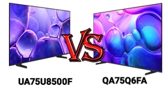 So sánh tivi Samsung UA75U8500F và QA75Q6FA: nên mua tivi nào?