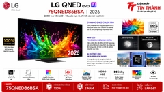 Tivi LG 75QNED86BSA có phù hợp phòng khách 35m2 không?
