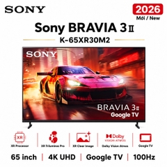 Google Tivi Sony 4K 65 inch K-65XR30M2 - Mới 2026