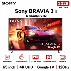 Google Tivi Sony 4K 65 inch K-65XR33VM2 - Mới 2026