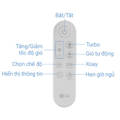 Máy lọc không khí kết hợp quạt LG PuriCare AeroTower Hit FS15GPBK0 ABAE 40W - Chính hãng