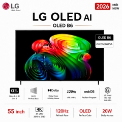 Smart Tivi OLED LG AI 4K 55 Inch OLED55B6PSA