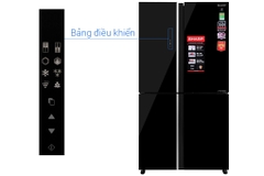 Tủ lạnh Sharp SJ-FXP600VG-BK Inverter 525 lít Multi Door - Chính hãng