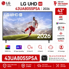 Smart Tivi LG AI 4K 43 inch 43UA8055PSA - Mới 2026