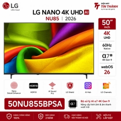 Smart Tivi LG AI 4K 50 Inch 50NU855BPSA - NU85 UHD 2026