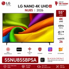Smart Tivi LG AI 4K 55 Inch 55NU855BPSA - NU85 UHD 2026