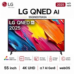 Smart Tivi QNED LG AI 4K 55 inch 55QNED70ASA - Chính hãng