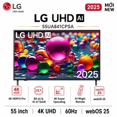 Smart Tivi LG AI 4K 55 inch 55UA841CPSA - Chính hãng
