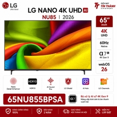 Smart Tivi LG AI 4K 65 Inch 65NU855BPSA - Mới 2026