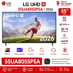 Smart Tivi LG 55UA8055PSA 4K 55 Inch AI Mới 2026