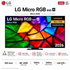 Smart Tivi Micro RGB LG AI 4K 100 Inch 100MRGB96BS