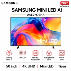 Smart Tivi Mini LED Samsung AI 4K 50 inch UA50M77HA - Mới 2026
