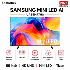 Smart Tivi Mini LED Samsung AI 4K 55 inch UA55M77HA - Mới 2026