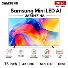 Smart Tivi Mini LED Samsung AI 4K 75 inch UA75M71HA - Mới 2026
