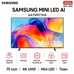 Smart Tivi Mini LED Samsung AI 4K 75 inch UA75M77HA - Mới 2026