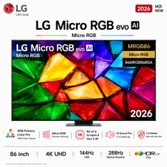 Smart Tivi Mini RGB LG AI 4K 86 Inch 86MRGB86BSA