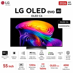 Smart Tivi OLED LG AI 4K 55 Inch OLED55C6PSA