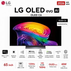 Smart Tivi OLED LG AI 4K 65 Inch OLED65C6PSA