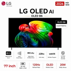 Smart Tivi OLED LG AI 4K 77 Inch OLED77B6PSA