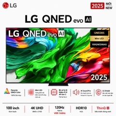 Smart Tivi QNED evo LG AI 4K 100 inch 100QNED86AS Chính Hãng