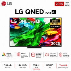 Smart Tivi QNED evo LG 55QNED86ASA AI 4K 55 inch - Chính hãng