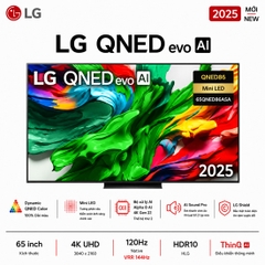 Smart Tivi QNED evo LG AI 4K 65 inch 65QNED86ASA - Chính hãng