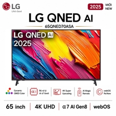 Smart Tivi QNED LG AI 4K 65 inch 65QNED70ASA - Chính hãng