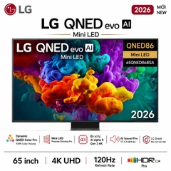 Smart Tivi QNED LG AI 4K 65 inch 65QNED86BSA Mini LED 2026
