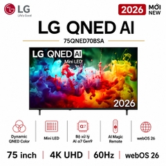 Smart Tivi QNED LG AI 4K 75 inch 75QNED70BSA - Mới 2026