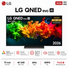Smart Tivi QNED LG AI 4K 75 Inch 75QNED81BSA