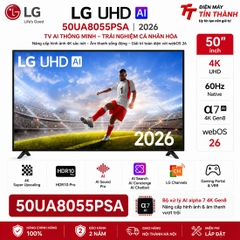 Smart Tivi LG 50UA8055PSA AI 4K 50 inch Mới 2026