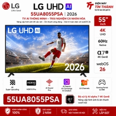 Smart Tivi LG 55UA8055PSA AI 4K 55 inch Mới 2026
