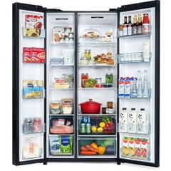 Tủ lạnh Hitachi HRSN9713ESGBKVN Inverter 655 lít Side By Side - Mới 2025