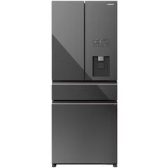 Tủ lạnh Panasonic NR-YW590YMMV mặt trước thiết kế Multi Door 4 cánh mặt gương
