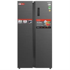 Tủ lạnh Toshiba Inverter 555 lít Side By Side GR-RS696WI-PMV(60)-AG
