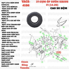 [SIR][37:CỤM ỐP SƯỜN] YACS-4186 CAO SU ĐỆM SIRIUS-FI(14-20) (13) [Yamaha]