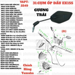[EX155][31:CỤM ỐP ĐẦU] YAPT-2549 GƯƠNG TRÁI EX155(2022)-[Yamaha] (21) gch-spm