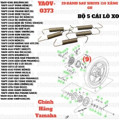 [SIRC][29:BÁNH SAU] YAOV-0373 BỘ 5 CÁI LÒ XO SIRIUS RC-T110LE (9)-[Yamaha], SIRIUS FI [29:BÁNH(9)], NVX155_V1 [29:(9)]