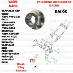 [SIR][17:KHUNG XE] YAOV-0466 ĐAI ỐC SIRIUS-FI(14-20) (7) [Yamaha]