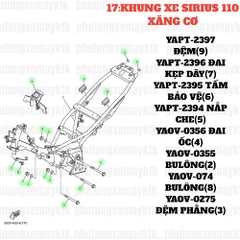 [SIRC][17:KHUNG XE] YAOV-0356 ĐAI ỐC SIRIUS RC-T110LE (4)-[Yamaha]