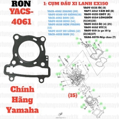 [EX15][1:CỤM ĐẦU XI LANH] YACS-4061 RON GIOĂNG ĐẦU XI LANH-EX150 (15)-[Yamaha]