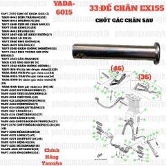[EX155][33:ĐẾ CHÂN] YADA-6015 Chốt gác chân sau Exciter 150-[Yamaha] EX155 (36)(46)