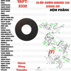 [SIRC][9:ỐNG XẢ] YAPT-2332 ĐỆM PHẰNG SIRIUS RC-T110LE (11),[42:ĐÈN(7)] [21:ỐP(7)]-[Yamaha], SIRIUS FI [37:CỤM(14)(21)]