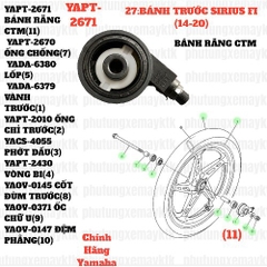 [SIR][27:BÁNH TRƯỚC] YAPT-2671 BÁNH RĂNG CTM SIRIUS-FI(14-20) (11) [Yamaha]