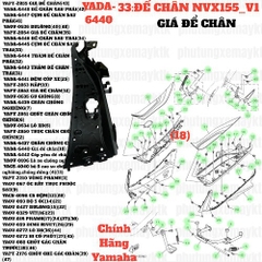 [NVX155_V1][33:ĐẾ CHÂN] YADA-6440 Giá để chân Nvx155_V1(Nhám) (18) [Yamaha]