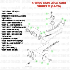 [SIR][4:TRỤC CAM_XÍCH CAM] YAPT-2595 VÒNG BI SIRIUS-FI(14-20) (4)