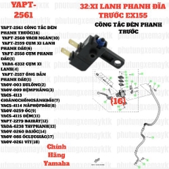 [EX155][32:XI LANH PHANH ĐĨA TRƯỚC] YAPT-2561 CÔNG TẮC ĐÈN PHANH TRƯỚC EX155(2022)-[Yamaha] (16), SIRIUS FI [32:XI(16)], NVX155_V1 [32:(13)]