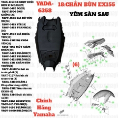 [EX155][18:CHẮN BÙN] YADA-6358 EX155(21-23)-NHÁM-2 Yếm sàn sau EX155 (6)-[Yamaha]